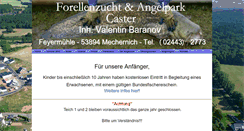 Desktop Screenshot of forellenzucht-caster.de
